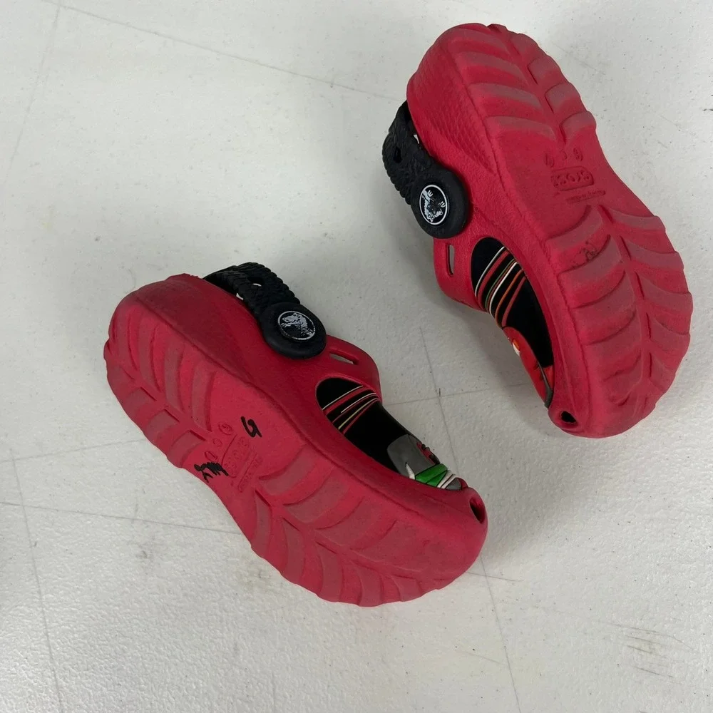 Crocs Kids Disney Pixar Cars Lightning McQueen Francesco Bernoulli Clogs Red 6/7